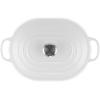 imageLe Creuset Enameled Cast Iron Signature Oval Casserole 375 qt PecheWhite