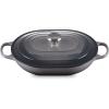 imageLe Creuset Enameled Cast Iron Signature Oval Casserole 375 qt PecheOyster