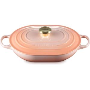 imageLe Creuset Enameled Cast Iron Signature Oval Casserole 375 qt PechePeche