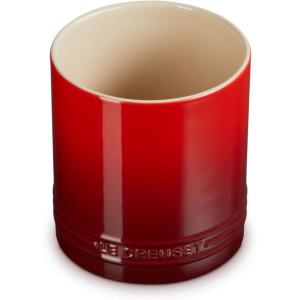imageLe Creuset Stoneware Signature Straight Wall Utensil Crock 1 qt Sea SaltCerise