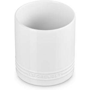 imageLe Creuset Stoneware Signature Straight Wall Utensil Crock 1 qt Sea SaltWhite