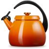 imageLe Creuset Enamel on Steel Cloche Kettle 22 qt White with Gold AccentsPersimmon