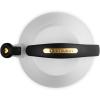 imageLe Creuset Enamel on Steel Cloche Kettle 22 qt White with Gold AccentsWhite