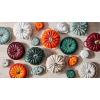 imageLe Creuset Stoneware Figural Pumpkin Petite Cocotte 12 oz LicoriceArtichaut