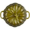 imageLe Creuset Stoneware Figural Pumpkin Petite Cocotte 12 oz LicoriceOlive