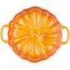 imageLe Creuset Stoneware Figural Pumpkin Petite Cocotte 12 oz LicoricePersimmon