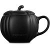 imageLe Creuset Stoneware Pumpkin Mug with Lid 14 oz LicoriceLicorice