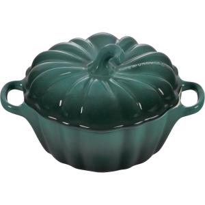 imageLe Creuset Stoneware Figural Pumpkin Petite Cocotte 12 oz LicoriceArtichaut