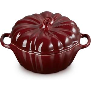 imageLe Creuset Stoneware Figural Pumpkin Petite Cocotte 12 oz LicoriceRhone
