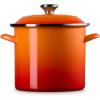 imageLe Creuset Enamel on Steel Traditional Stockpot 12 qt Sea Salt with Stainless Steel KnobFlame