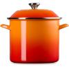 imageLe Creuset Enamel on Steel Traditional Stockpot 12 qt Sea Salt with Stainless Steel KnobFlame