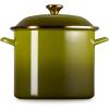 imageLe Creuset Enamel on Steel Traditional Stockpot 12 qt Sea Salt with Stainless Steel KnobOlive