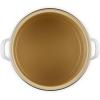 imageLe Creuset Enamel on Steel Traditional Stockpot 12 qt Sea Salt with Stainless Steel KnobWhite