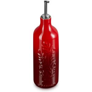 imageLe Creuset Stoneware Olive Branch Collection Oil Cruet 20 oz Cerise