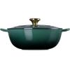 imageLe Creuset Enameled Cast Iron Holly Collection Soup Pot 45 qt Cerise with Gold KnobArtichaut