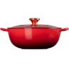 imageLe Creuset Enameled Cast Iron Holly Collection Soup Pot 45 qt Cerise with Gold KnobCerise