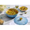 imageLe Creuset Enameled Cast Iron Holly Collection Soup Pot 45 qt Cerise with Gold KnobCoastal Blue