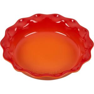 imageLe Creuset Stoneware 9quot Heritage Pie Dish CaribbeanFlame