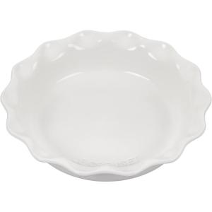imageLe Creuset Stoneware 9quot Heritage Pie Dish CaribbeanWhite