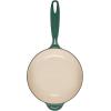 imageLe Creuset Olive Branch Collection Enameled Cast Iron Saucier 225 qt Marseille with Embossed LidArtichaut
