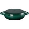 imageLe Creuset Enameled Cast Iron Multifunction Braiser with Grill Pan Lid 35 qt MeringueArtichaut