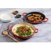 imageLe Creuset Enameled Cast Iron Multifunction Braiser with Grill Pan Lid 35 qt MeringueSea Salt