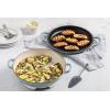 imageLe Creuset Enameled Cast Iron Multifunction Braiser with Grill Pan Lid 35 qt MeringueSea Salt