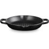 imageLe Creuset Enameled Cast Iron Signature Deep Round Grill 975quot Licorice