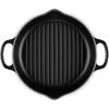 imageLe Creuset Enameled Cast Iron Signature Deep Round Grill 975quot Licorice