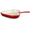imageLe Creuset Enameled Cast Iron Traditional Heart Skillet 1025quot PecheCerise