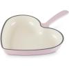 imageLe Creuset Enameled Cast Iron Traditional Heart Skillet 1025quot PecheChiffon Pink