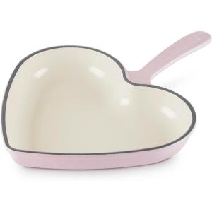imageLe Creuset Enameled Cast Iron Traditional Heart Skillet 1025quot PecheChiffon Pink