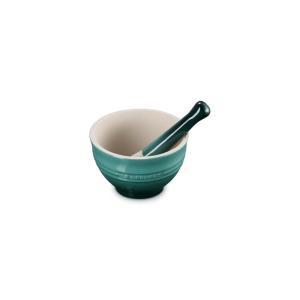 imageLe Creuset Stoneware Mortar ampamp Pestle 10 oz Sea SaltArtichaut