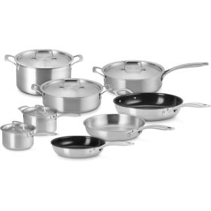 imageLe Creuset Essential Stainless Steel 10 Piece Cookware Set13 Piece