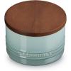 imageLe Creuset Signature Salt Cellar and Storage Canister with Wood Lid 7 oz ShallotSea Salt