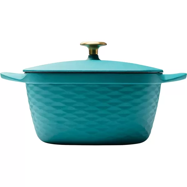 Prisma 7 Qt Enameled Cast Iron Covered Square Dutch Oven 