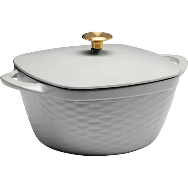 Prisma 7 Qt Enameled Cast Iron Covered Square Dutch Oven 