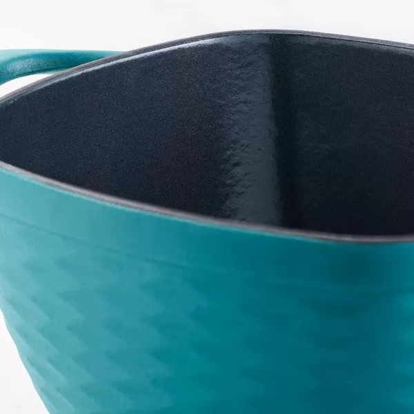 Prisma 7 Qt Enameled Cast Iron Covered Square Dutch Oven 