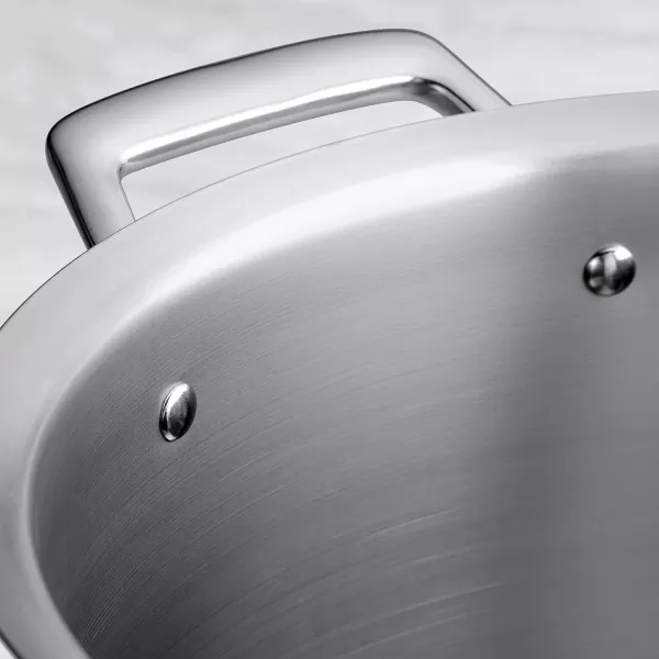 Tramontina 80101/026DS Gourmet Prima Stainless Steel, Induction-Ready, Impact Bonded, Tri-Ply Base Covered Sauce Pan, 4 Quart, Made in Brazil