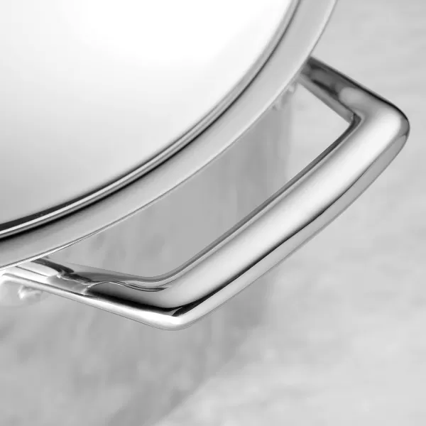 Tramontina 80101/026DS Gourmet Prima Stainless Steel, Induction-Ready, Impact Bonded, Tri-Ply Base Covered Sauce Pan, 4 Quart, Made in Brazil