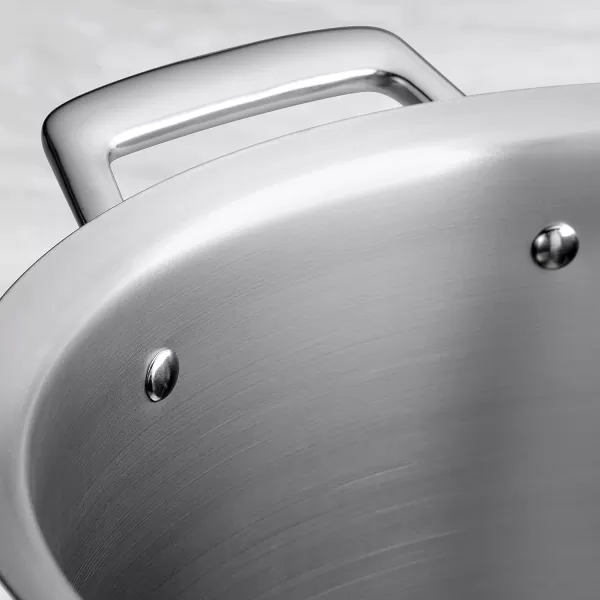 Tramontina 80101/026DS Gourmet Prima Stainless Steel, Induction-Ready, Impact Bonded, Tri-Ply Base Covered Sauce Pan, 4 Quart, Made in Brazil