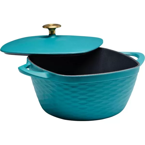Prisma 7 Qt Enameled Cast Iron Covered Square Dutch Oven 