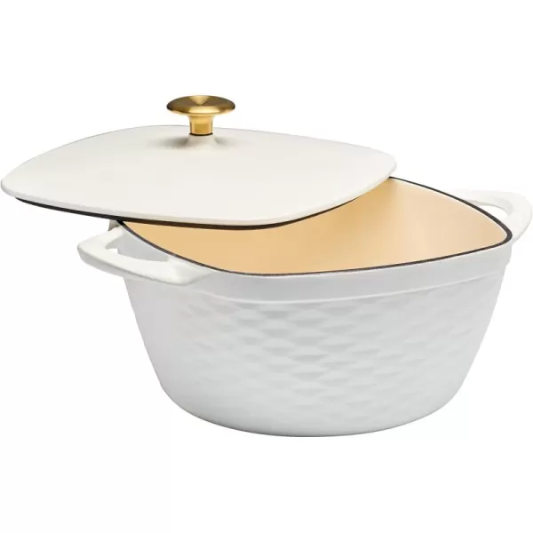 Prisma 7 Qt Enameled Cast Iron Covered Square Dutch Oven 