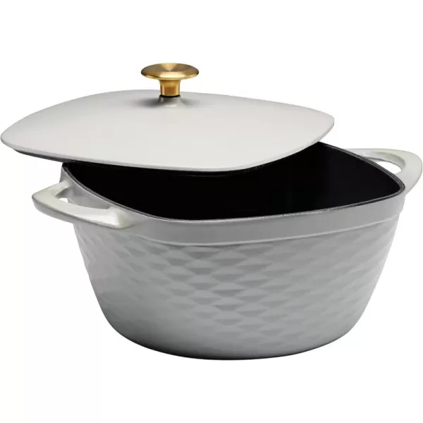 Prisma 7 Qt Enameled Cast Iron Covered Square Dutch Oven 