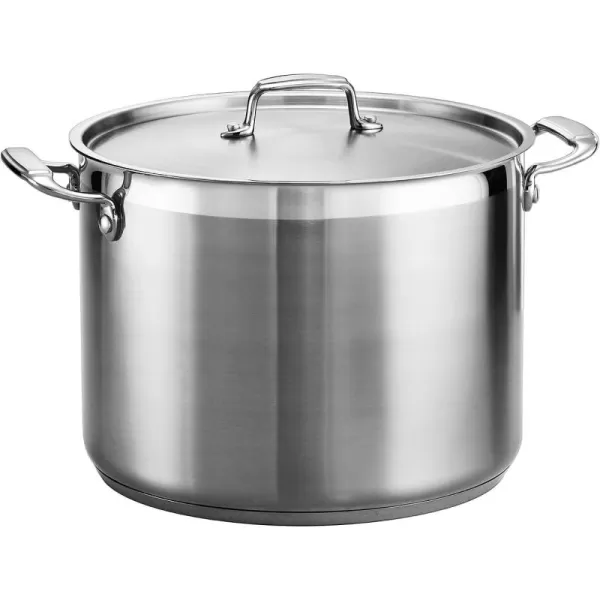 Tramontina Covered Stock Pot Gourmet Stainless Steel 16-Quart, 80120/001DS