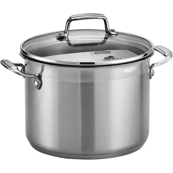 Tramontina Covered Stock Pot Gourmet Stainless Steel 16-Quart, 80120/001DS