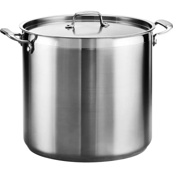 Tramontina Covered Stock Pot Gourmet Stainless Steel 16-Quart, 80120/001DS