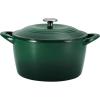 imageTramontina 7 Qt Enameled Cast Iron Covered Tall Round Dutch Oven Basil  80131360DSBasil