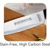 imageTramontina Steak Knife Set Stainless Steel 8Piece Dark Walnut 80000545DS