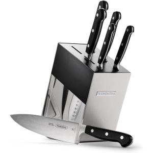imageTramontina Pro Series Forged 7Piece Kitchen Knife Block Set7Piece Block Set